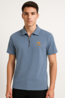Men’s Premium Zipper Polo T-Shirt