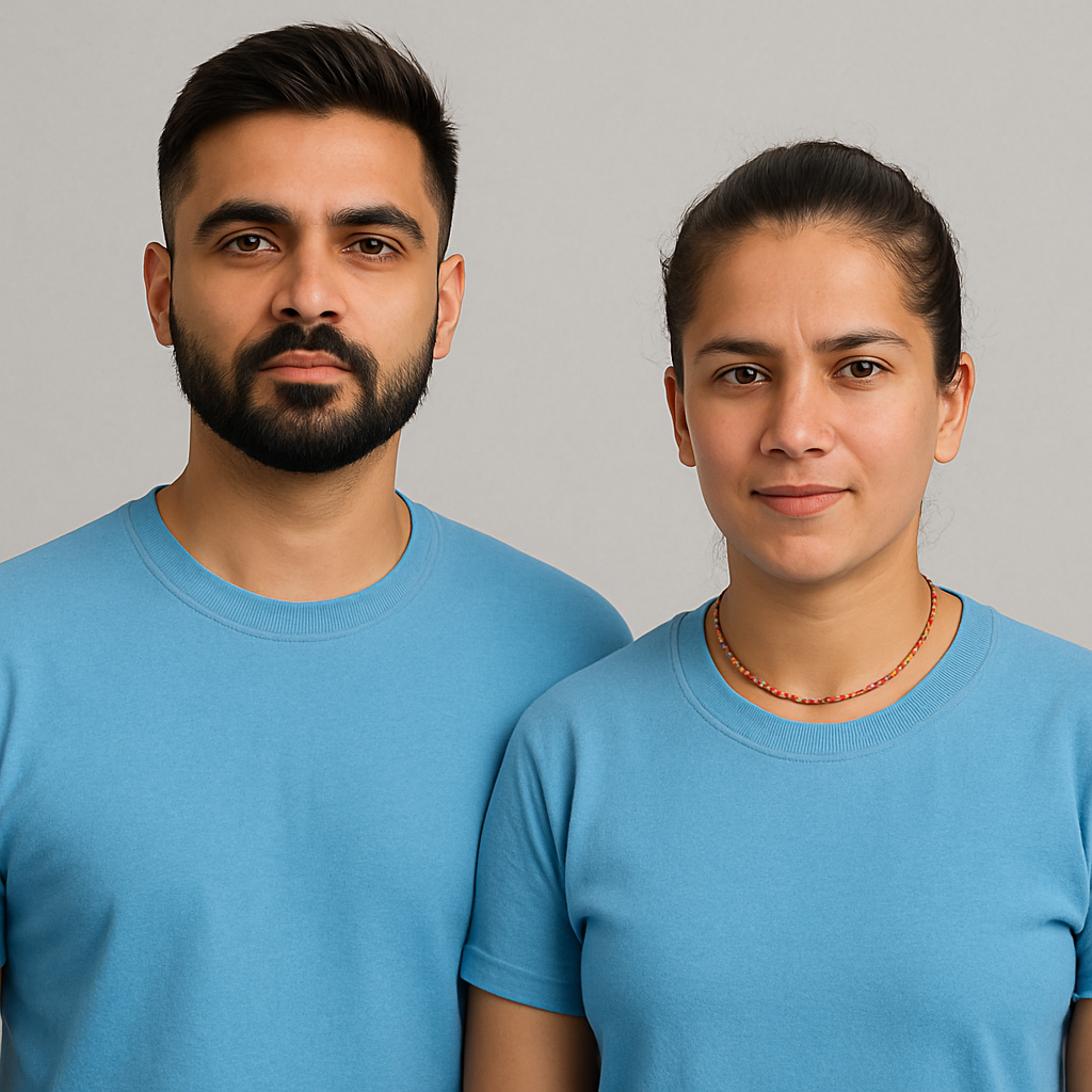 Couple Combo – Unisex Classic Cotton T-Shirt (Set of 2) - Image 6