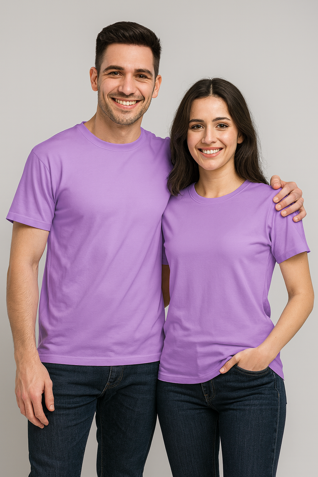 Couple Combo – Unisex Classic Cotton T-Shirt (Set of 2)