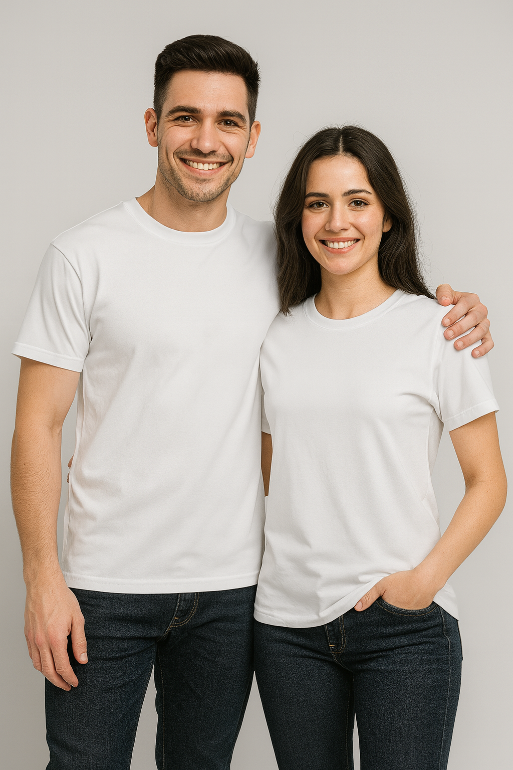 Couple Combo – Unisex Classic Cotton T-Shirt (Set of 2) - Image 3