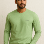 Men’s Premium Long Sleeve T-Shirt - Light Green