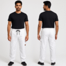 Men’s White Cargo Joggers – Urban Streetwear