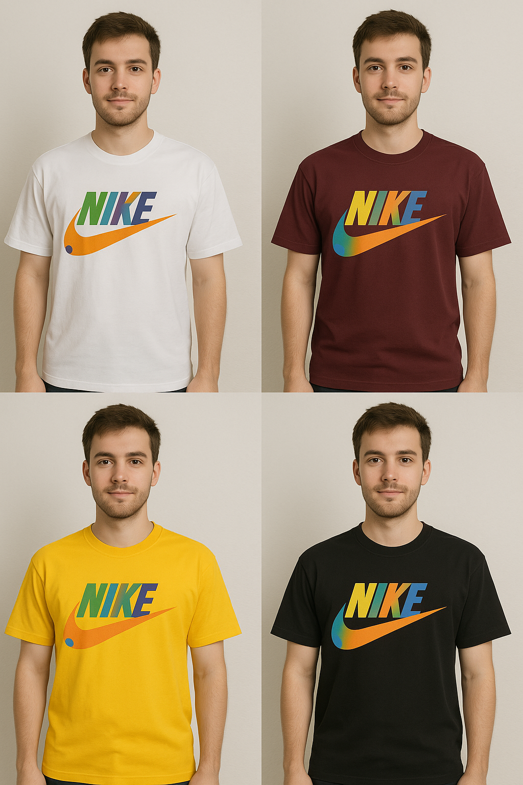 Men’s Printed Round Neck T-Shirts - Image 9