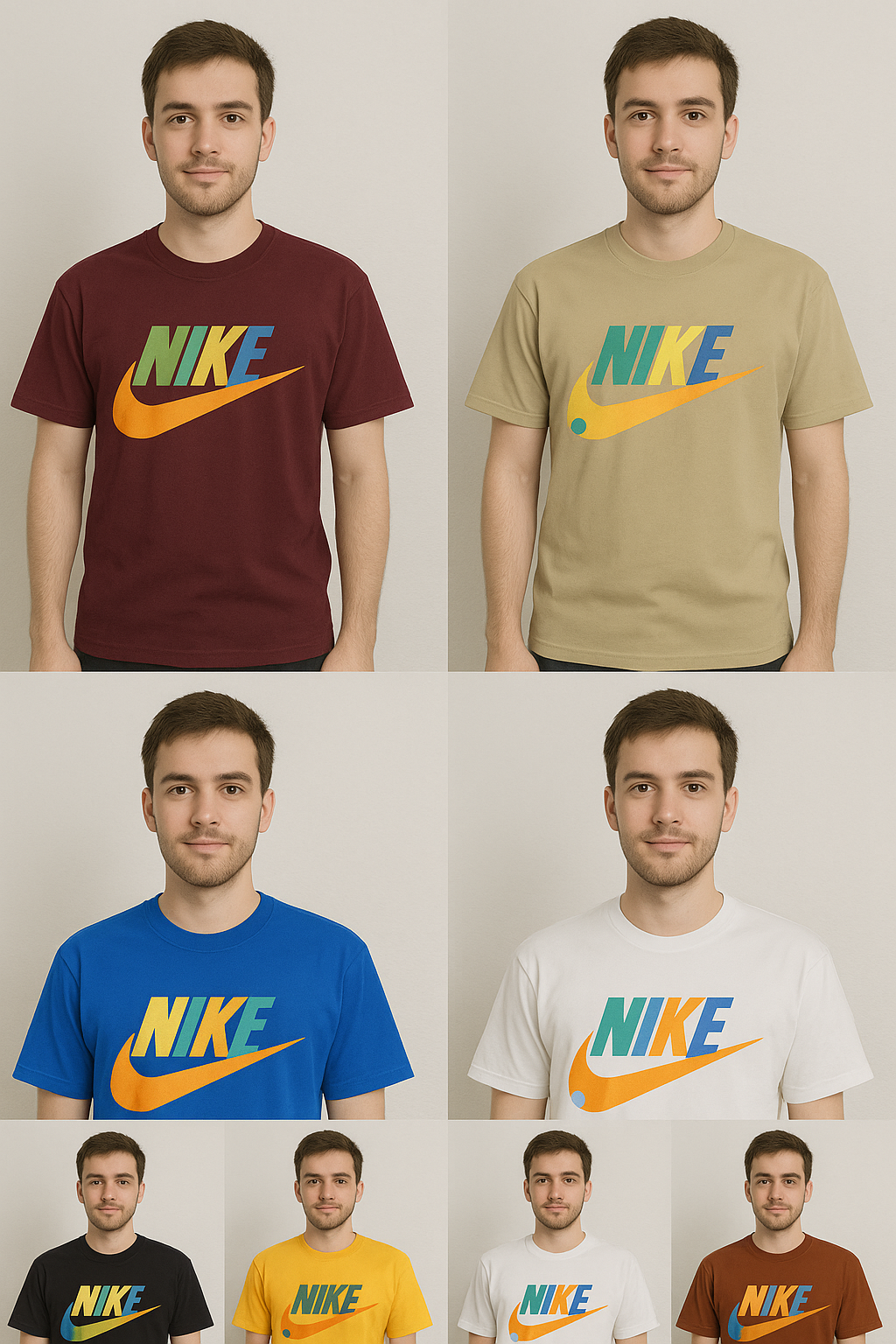 Men’s Printed Round Neck T-Shirts - Image 10