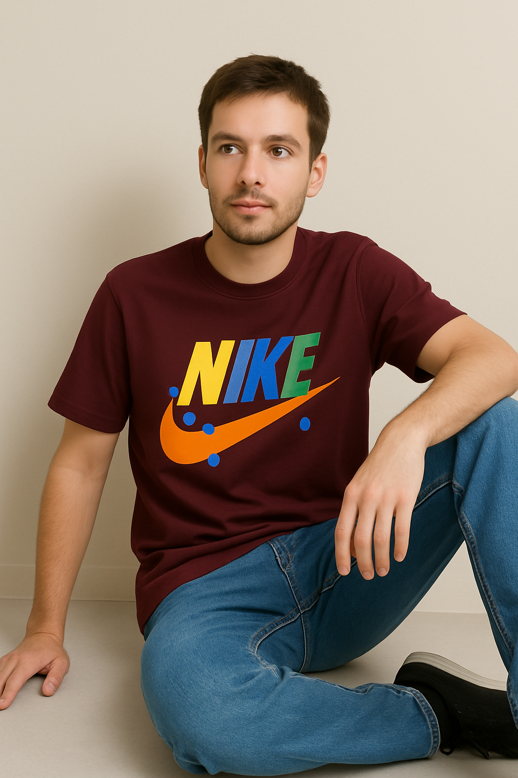 Men’s Printed Round Neck T-Shirts - Image 8