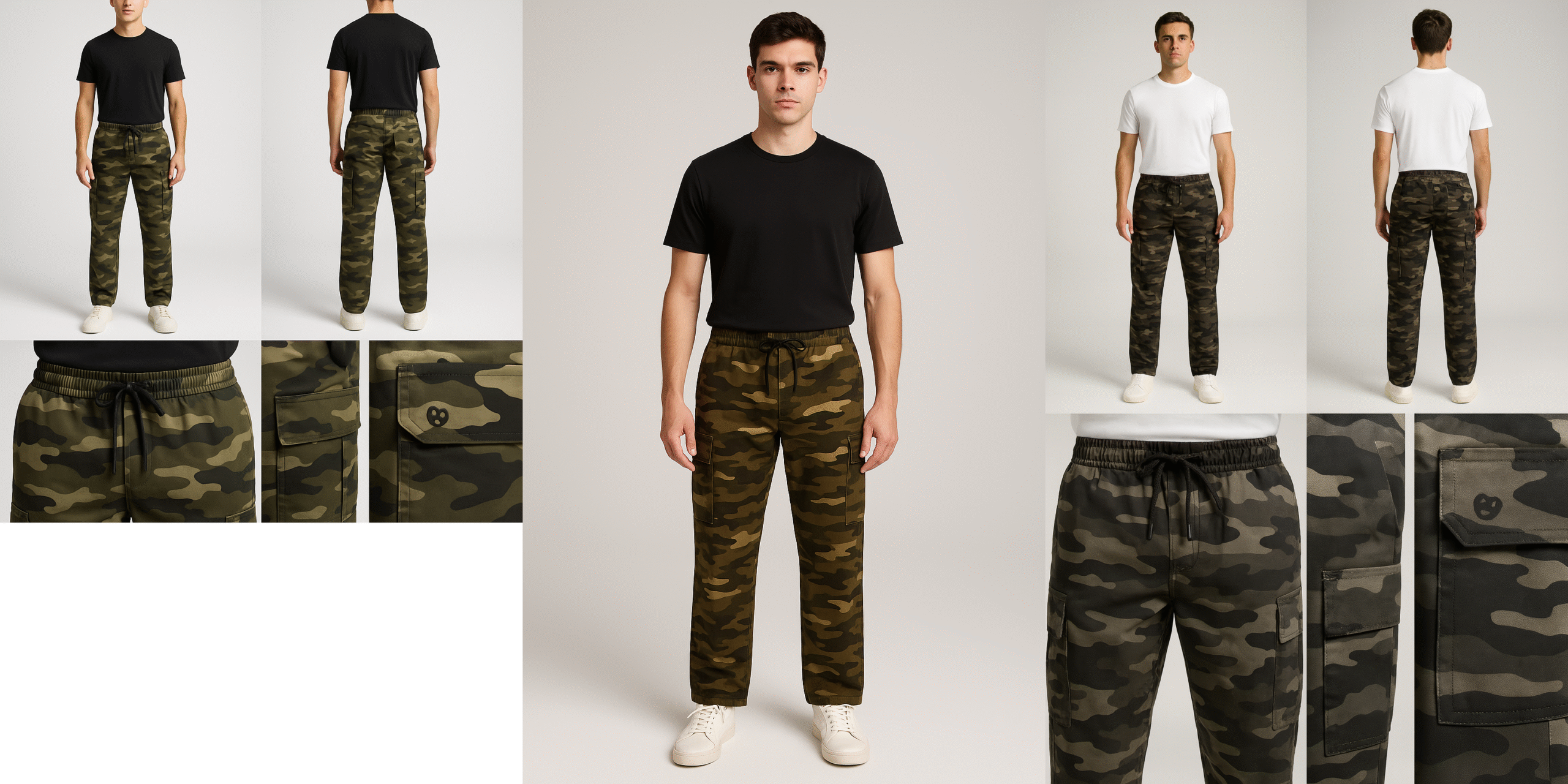 Men’s Camouflage Cargo Jogger Pants - Image 5