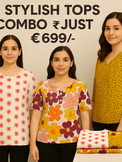 3 Stylish Tops Combo @ Just ₹699/-
