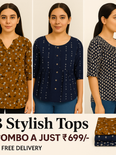 3 Stylish Tops Combo @ Just ₹699/-