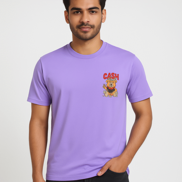 Couple Round-Neck "CASH Bear" T-Shirt Combo - Image 8