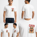 Couple Round-Neck "CASH Bear" T-Shirt Combo