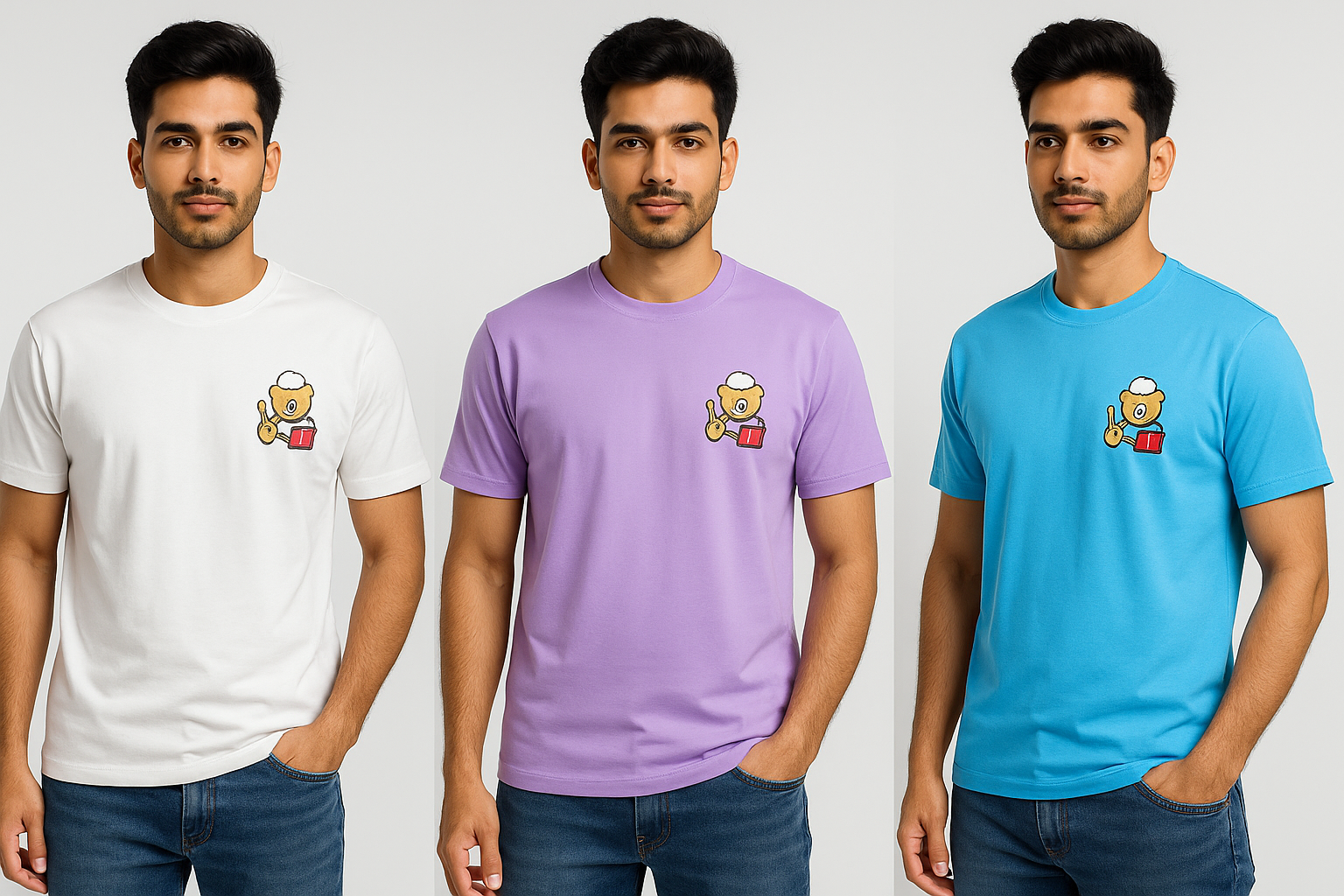 Bear Teddy Couple T-Shirts - Image 5