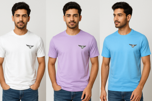 Couple Eagle Patch T-Shirt Combo - Image 6