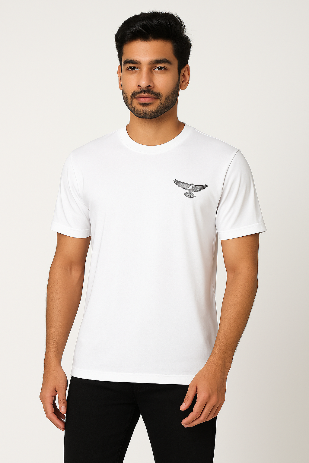 Couple Eagle Patch T-Shirt Combo - Image 7