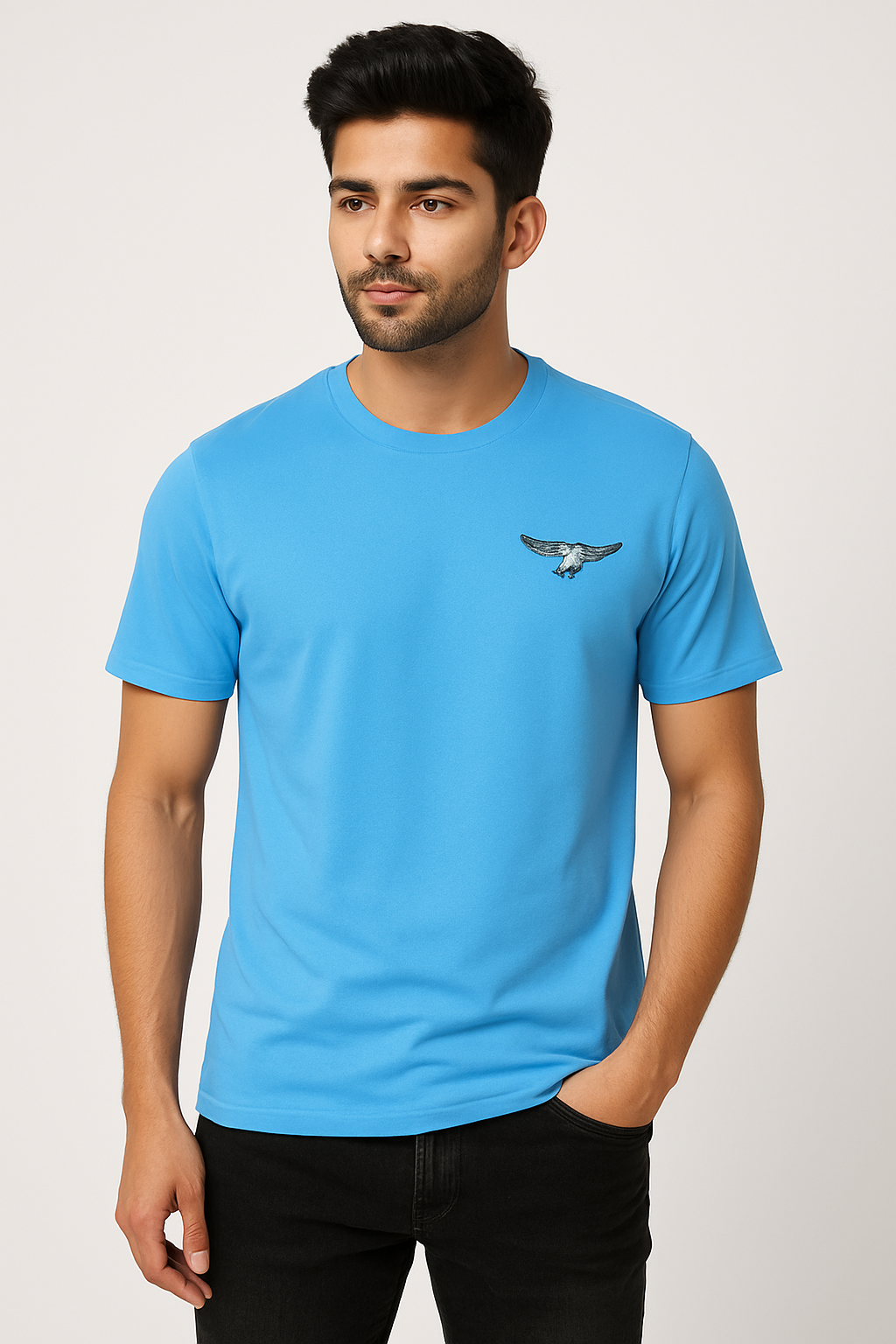 Couple Eagle Patch T-Shirt Combo - Image 9