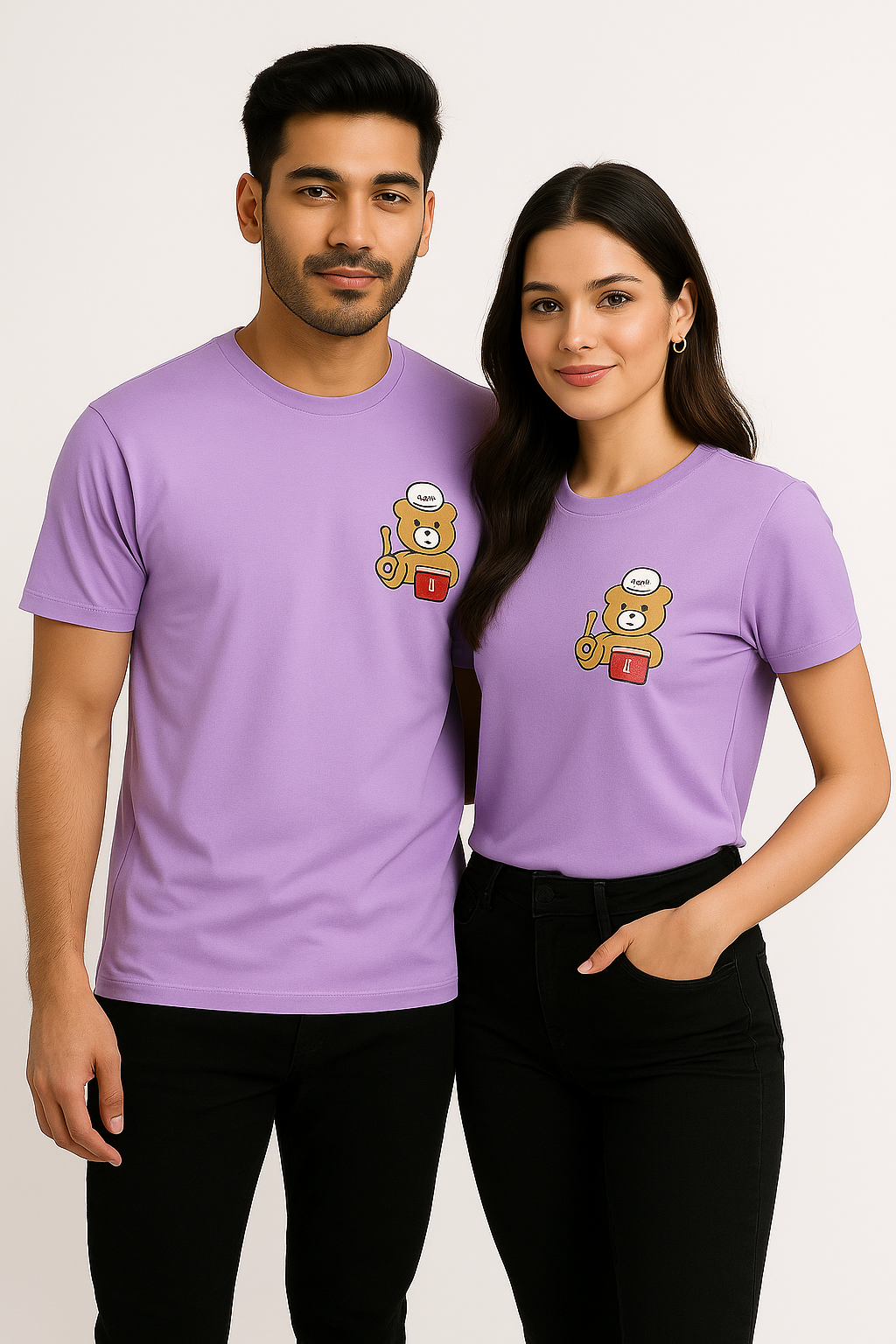 Bear Teddy Couple T-Shirts - Image 3