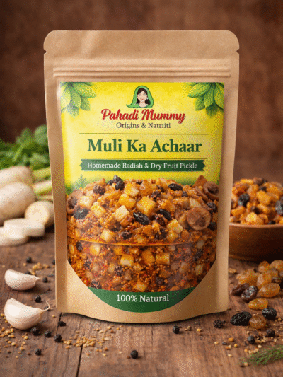Muli kanda ka  achar ( with dry fruit)