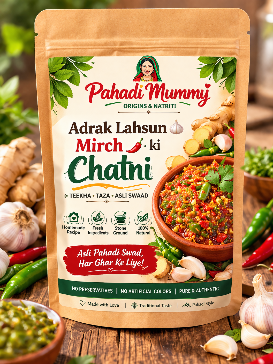 Adrak Lahsun 🧄 Mirch🌶️ ki Chatni